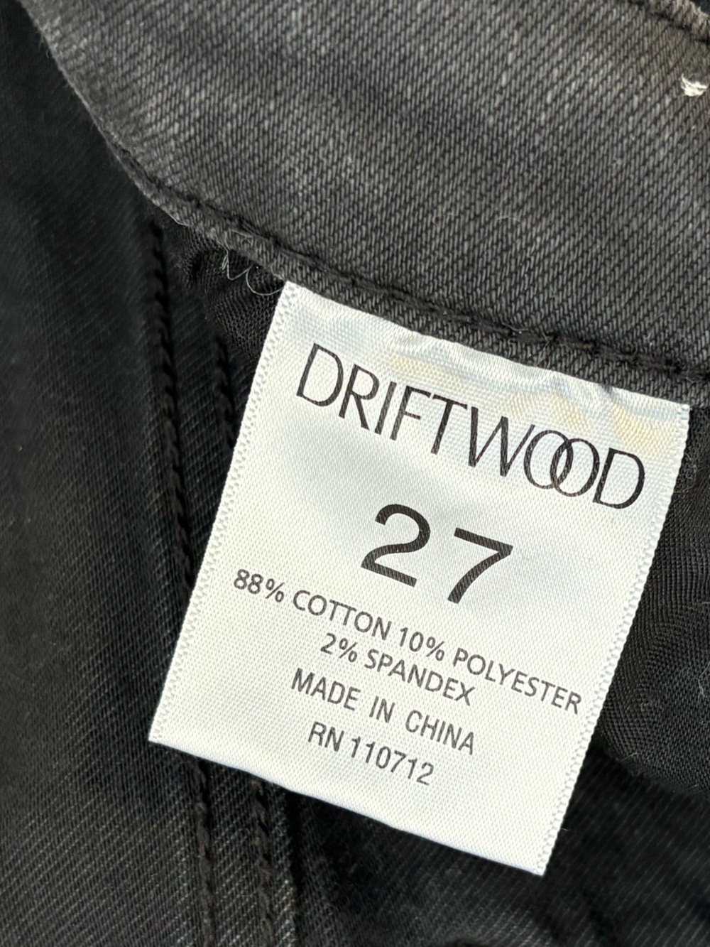 Driftwood Size 27 Jackie Black Embroidered Floral Skinny Jeans Western Boho - Picture 5 of 8